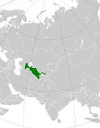 Месторасположение Узбекистана